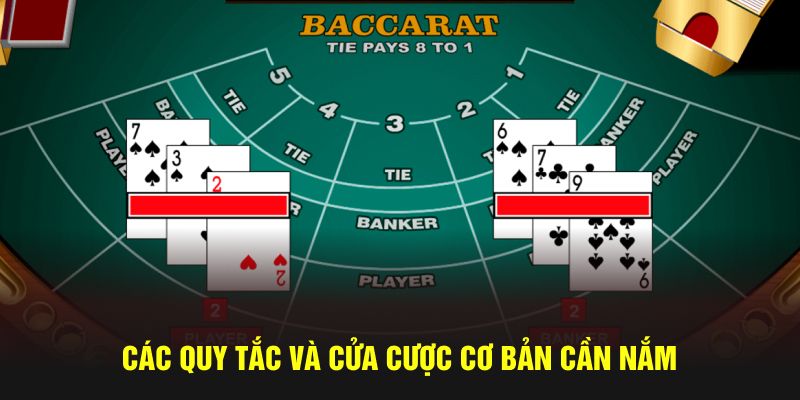 Các quy tắc và cửa cược cơ bản cần nắm
